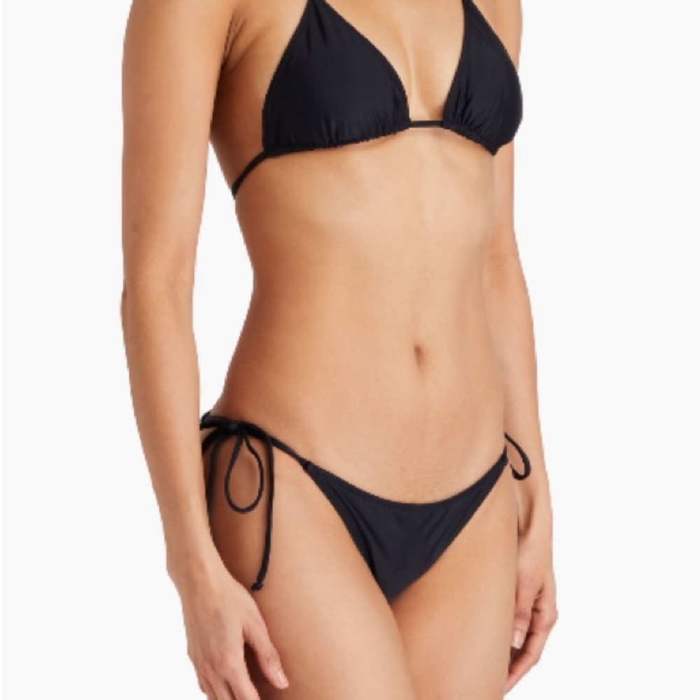 GANNI Black Triangle Bikini Set